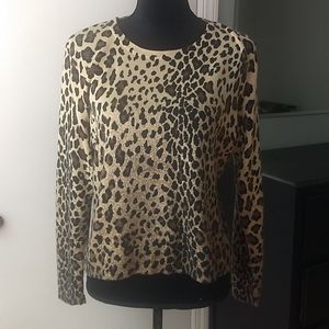Studio C Leopard Print Sweater Top